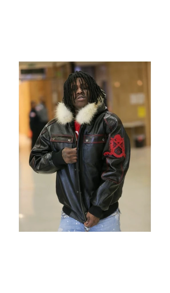 Pelle Pelle Men Chief Keef Fur Hood Jacket | Leather Jacket
