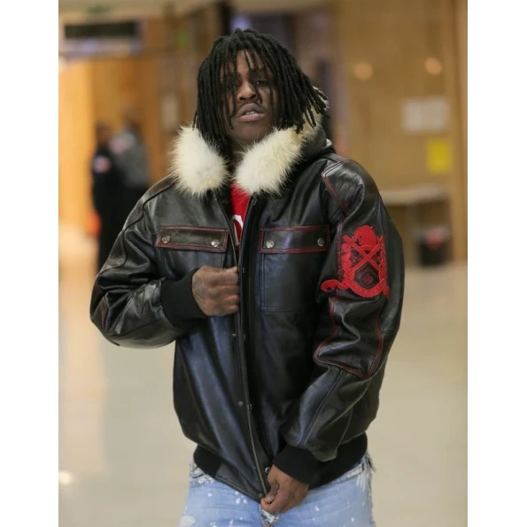 Pelle Pelle Men Chief Keef Fur Hood Jacket