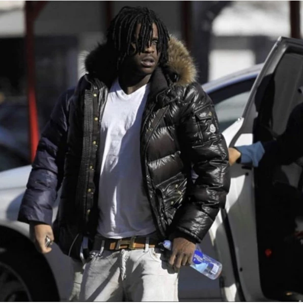 Pelle Pelle Men Chief Keef Puffer Jacket | Black Jacket view 1