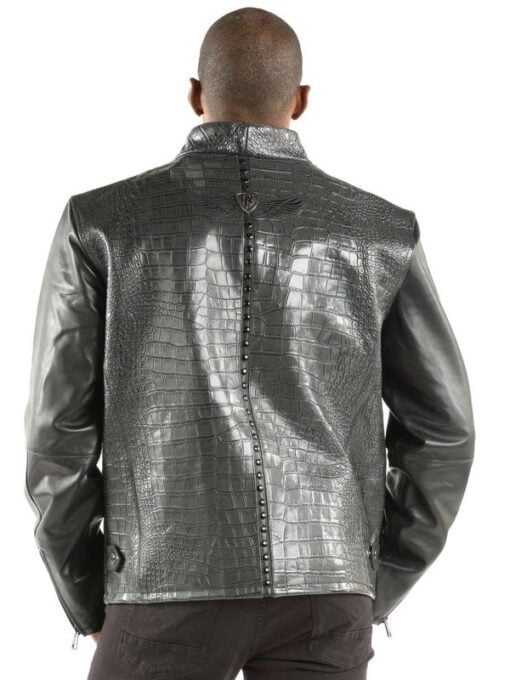 Pelle Pelle China Collar Biker Black Jacket