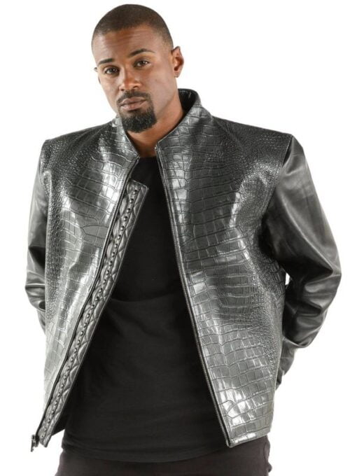 Pelle Pelle Black China Collar Jacket