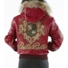 Bold Pelle Pelle Crest Red Fur Hood Jacket