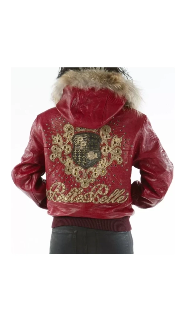 Pelle Pelle Crest Red Hood Leather Jacket