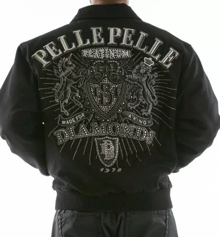Bold Pelle Pelle Diamonds Black King Jacket