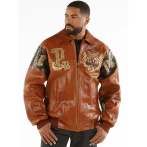 PELLE PELLE BROWN VICTORY EMPIRE LEATHER JACKET view 1