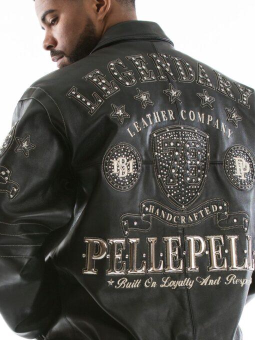 Pelle Pelle Legendary Black Stud Men Jacket view 3