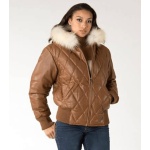 Pelle Pelle Quilted Brown Leather Jacket