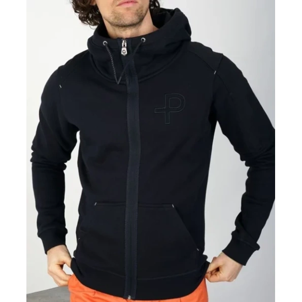 Pelle Pelle Men Navy Blue Wool Hoodie