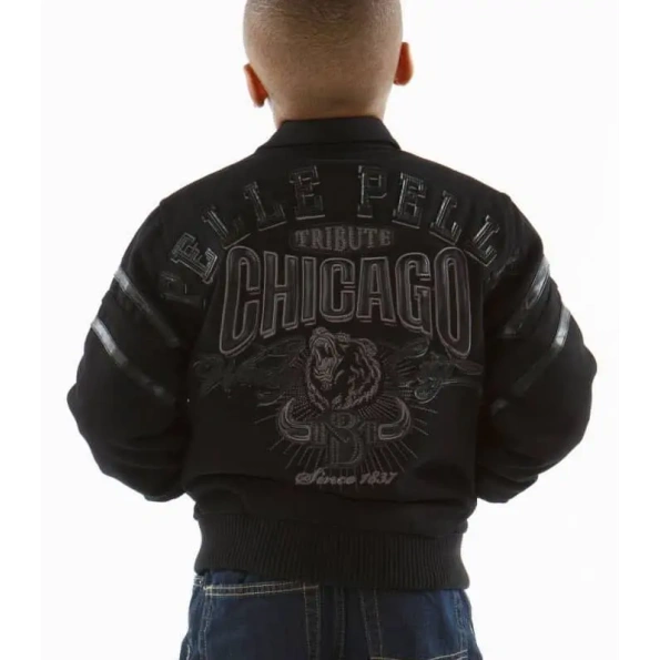 Pelle Pelle Kids Chicago Black Jacket