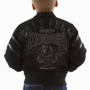 Pelle Pelle Kids Windy City Black Wool Jacket