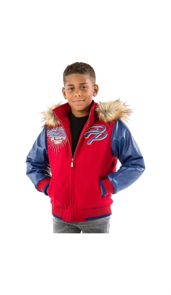 Pelle Pelle Kids Limited Blue Red Jacket