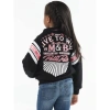 Pelle Pelle Kids Pink Black Jacket