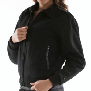 Pelle Pelle Dragon Black Wool Jacket | Women Jacket view 2