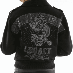 Pelle Pelle Dragon Black Wool Jacket | Women Jacket