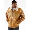 Pelle Pelle Mb Bomber Mustard Leather Jacket