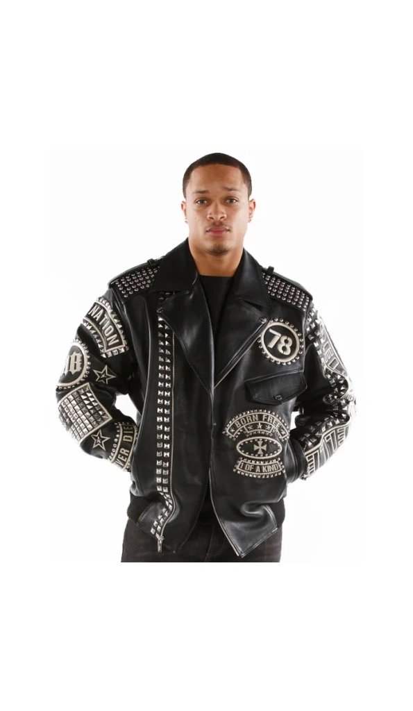 Pelle Pelle Rebel Soul Black Studs Jacket | Men Jacket