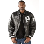 Pelle Pelle Black MB Varsity Leather Jacket