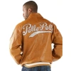 Pelle Pelle Brown MB Varsity Leather Jacket