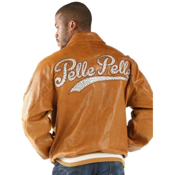 Pelle Pelle Brown MB Varsity Leather Jacket