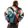 Pelle Pelle Abstract Bomber Blue Jacket