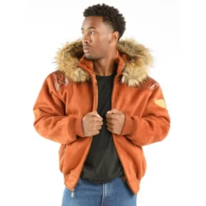 PELLE PELLE AIRBORNE ORANGE WOOL JACKET