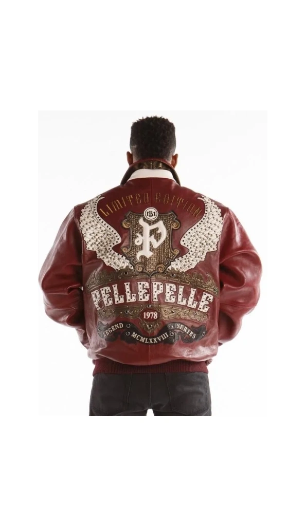 Pelle Pelle Mens Varsity Leather Jacket