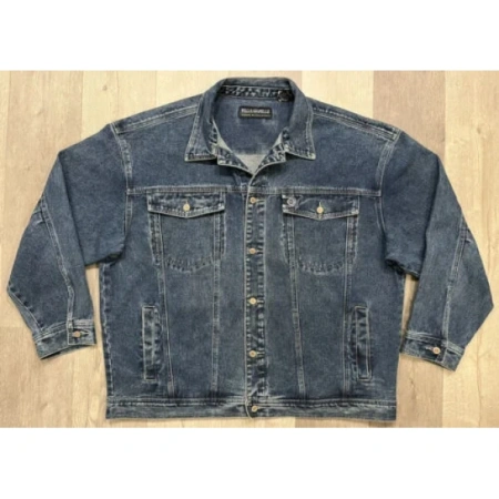 Pelle Pelle Blue Men Jeans Jacket