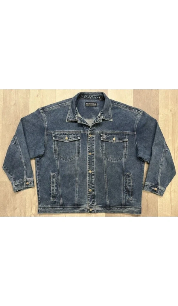 Pelle Pelle Blue Men Jeans Jacket