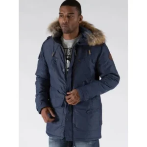 PELLE PELLE BLUE FUR LONG COAT