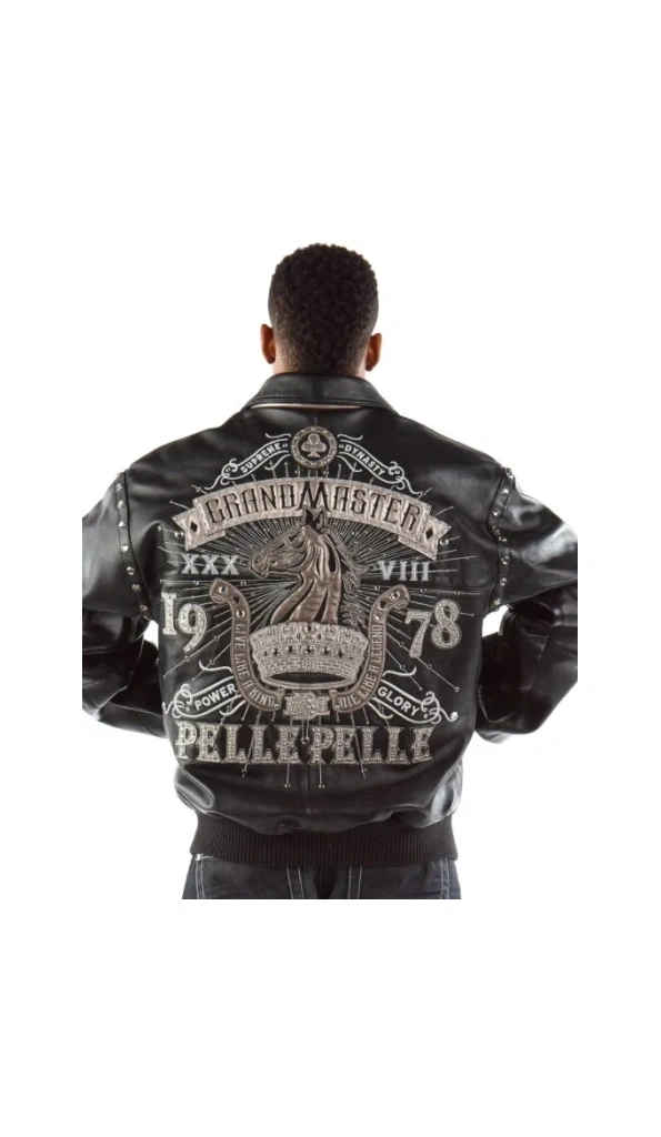 Bold Pelle Pelle Grandmaster Black Leather Jacket