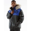 PELLE PELLE BLACK AND BLUE PUFFER COAT