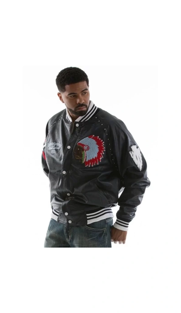 Pelle Pelle Men Chief Keef Varsity Jacket | Leather Jacket
