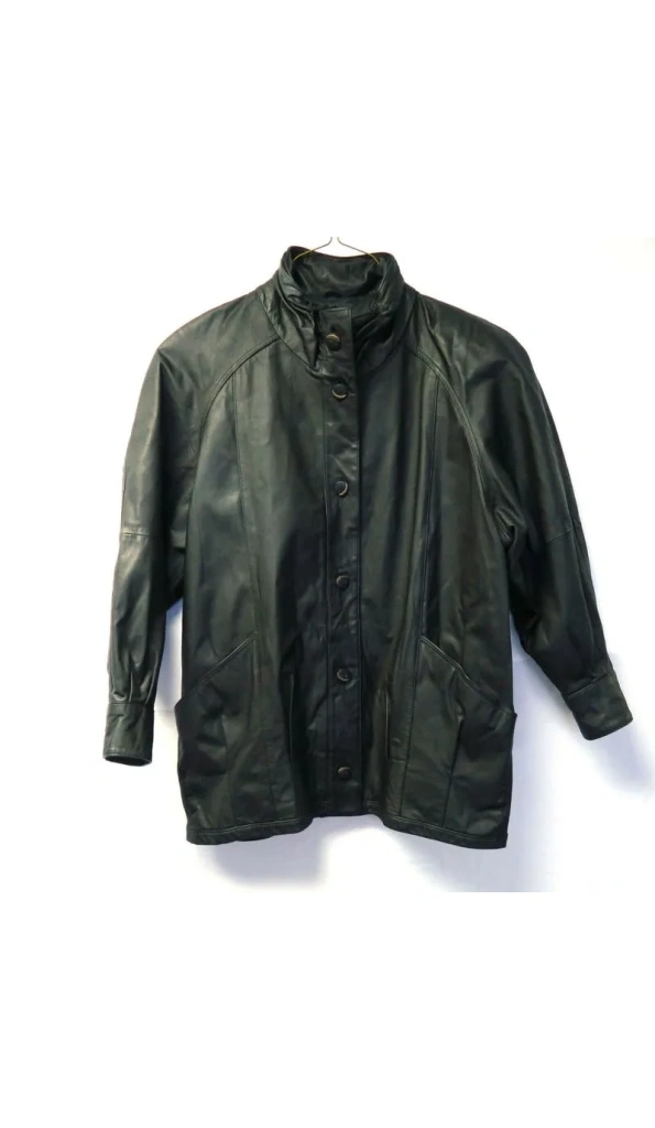 BLACK LEATHER PELLE PELLE JACKET
