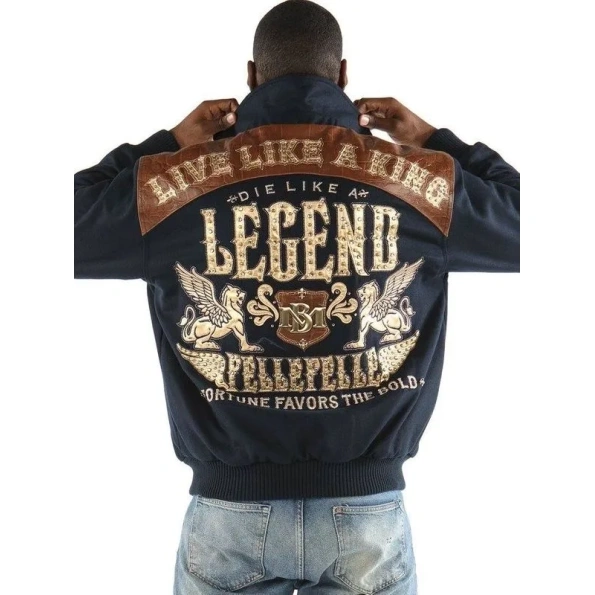 Bold Pelle Pelle Legend Navy Blue Jacket