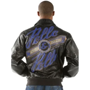 BLACK SHAKERS LEATHER JACKET BY PELLE PELLE