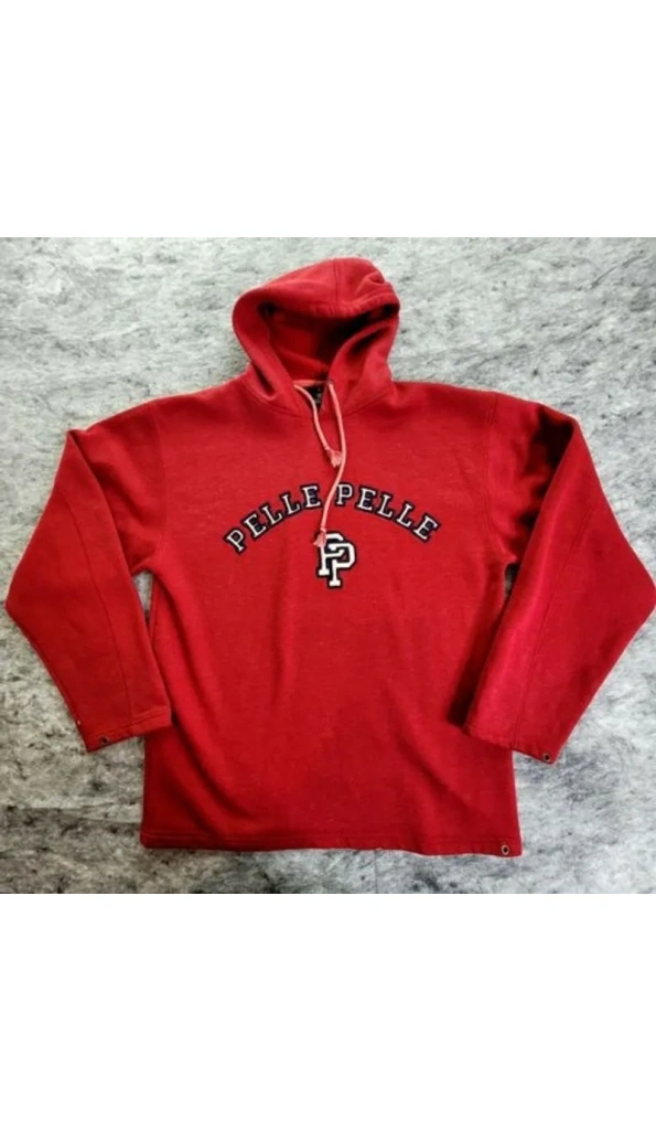 Pelle Pelle Red Wool Hoodie | Men & Women