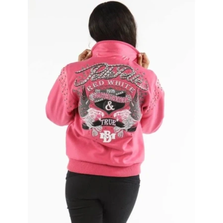 Bold Pelle Pelle Pink Wool Jacket