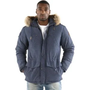 PELLE PELLE NAVY BLUE POLYESTER JACKET view 1