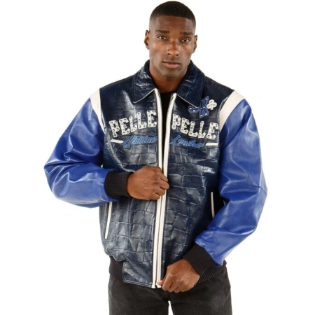 Pelle Pelle Navy Blue Street Kings 1978 Jacket