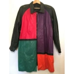 Bold Pelle Pelle Multicolor Leather Coat