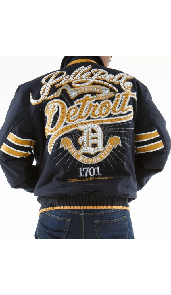 Exclusive Pelle Pelle Navy Detroit Wool Jacket