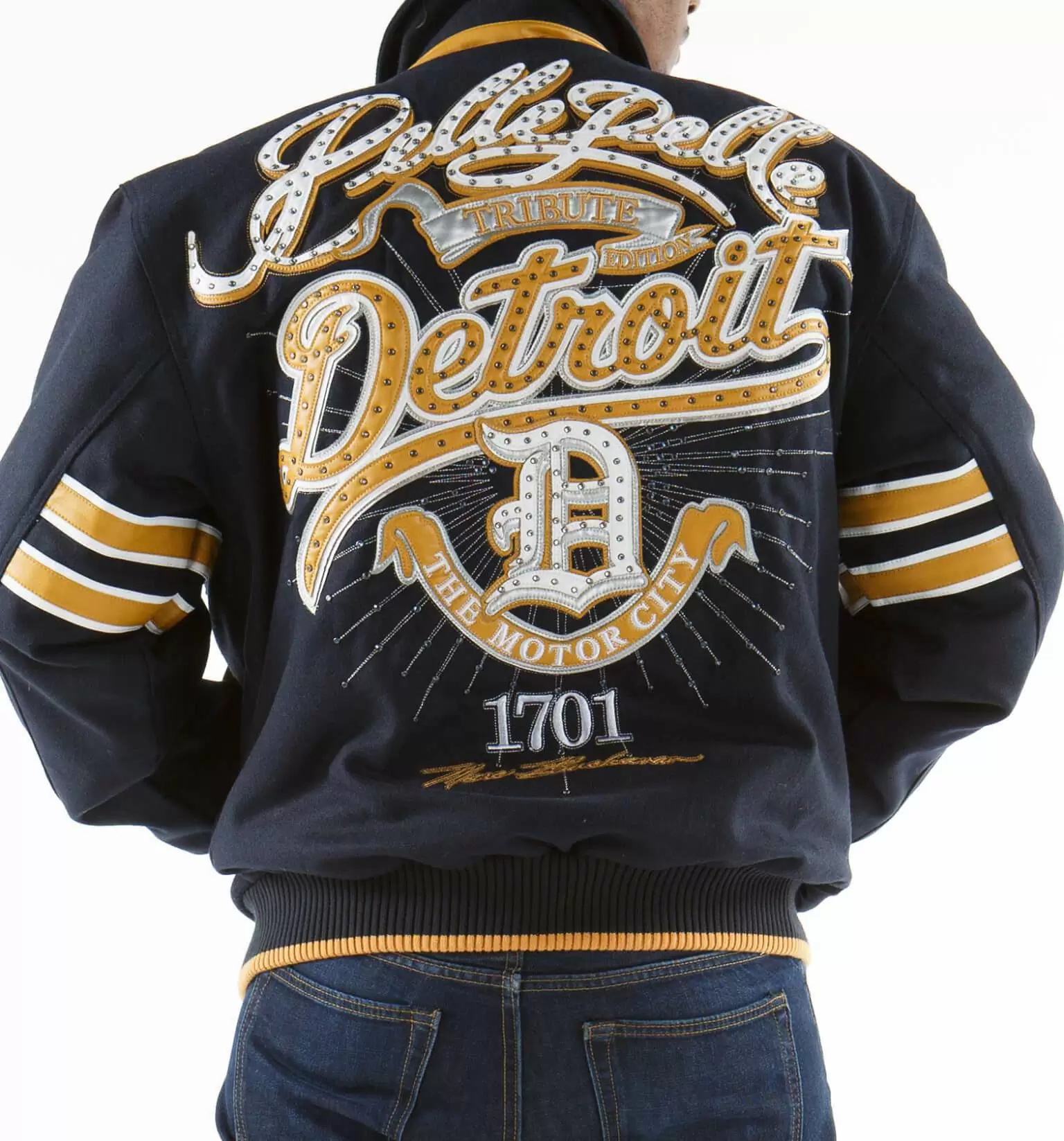 Exclusive Pelle Pelle Navy Detroit Wool Jacket