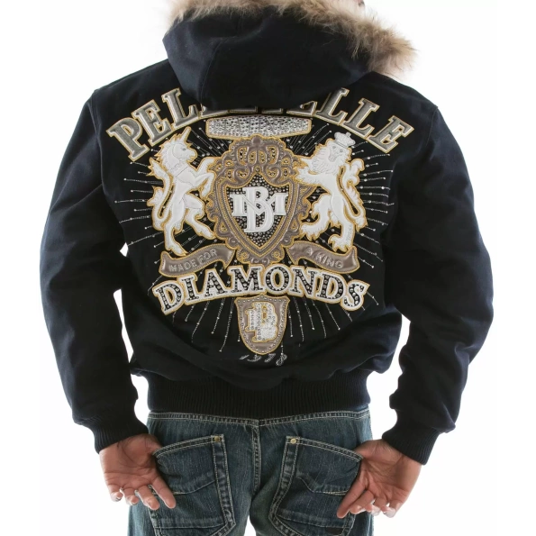 PELLE PELLE NAVY FUR JACKET