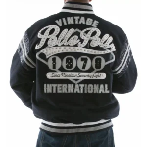 PELLE PELLE NAVY WOOL JACKET view 1