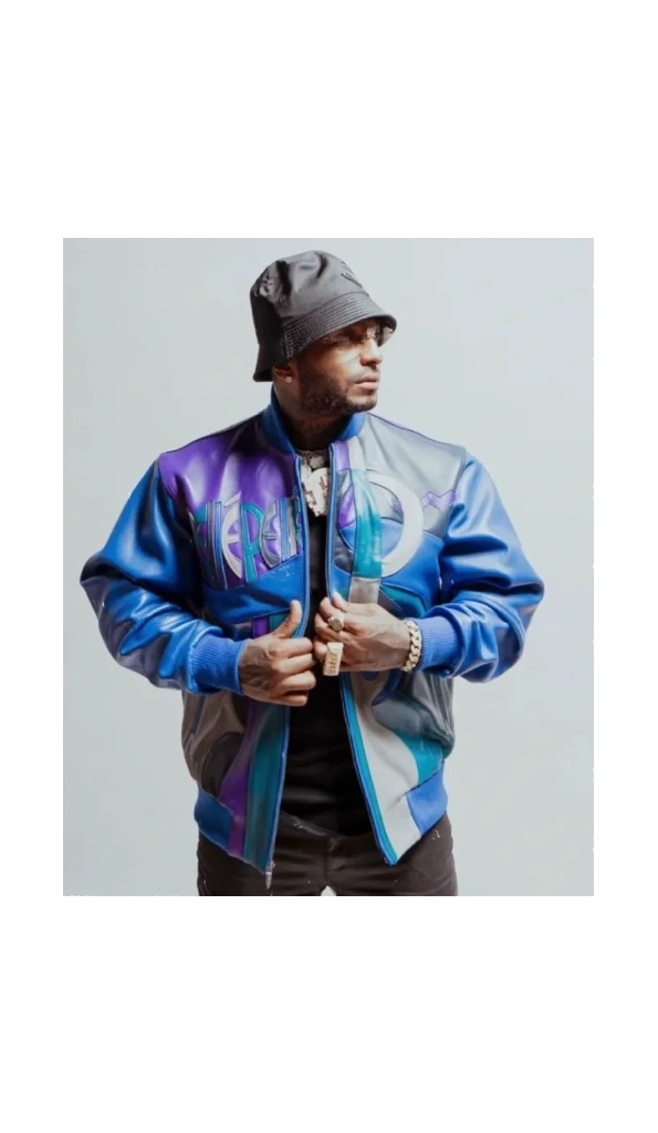 Pelle Pelle Blue Picasso Leather Jacket