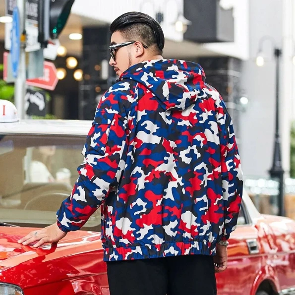 Pelle Pelle Men Camouflage Windbreaker Jacket | Hood Jacket view 1