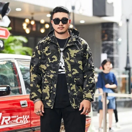 Pelle Pelle Green Camo Windbreaker Jacket