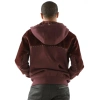 Pelle Pelle Maroon Ornate Studs Hood Jacket