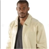 Pelle Pelle Cream Pick Stitch Blouson Jacket