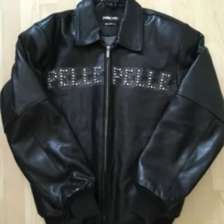 PELLE PELLE BLACK FLIGHT JACKET FAMOUS